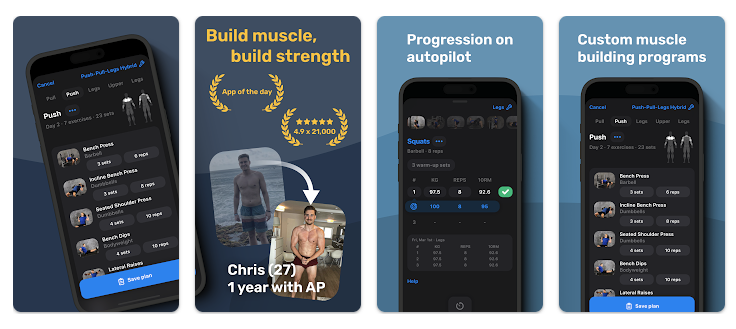Alpha Progression App Screenshot