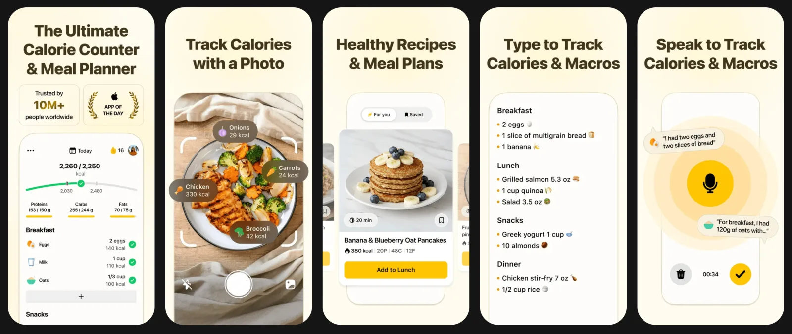 Fitia app interface